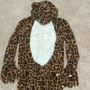 Leopard Print Animal Costume with Hood
